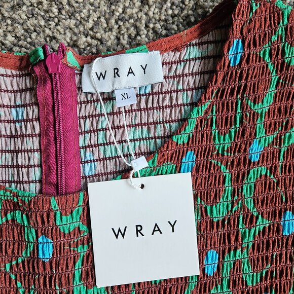 Wray Floral pattern long sleeve dress XL - Picture 2 of 4